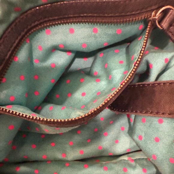 MARC JACOBS BLACK LEATHER GUNMETAL BUCKLE AND BUTTONHOLE HOBO BAG LARGE - Picture 15 of 16